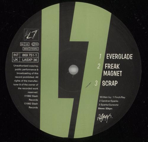 L7 Everglade 12" vinyl single (12 inch record / Maxi-single) UK L-712EV114481