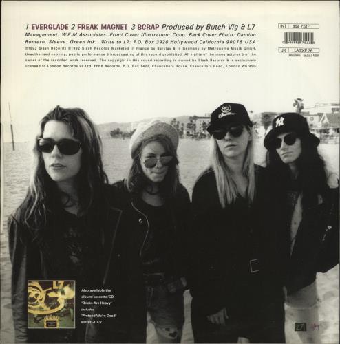 L7 Everglade 12" vinyl single (12 inch record / Maxi-single) UK L-712EV114481