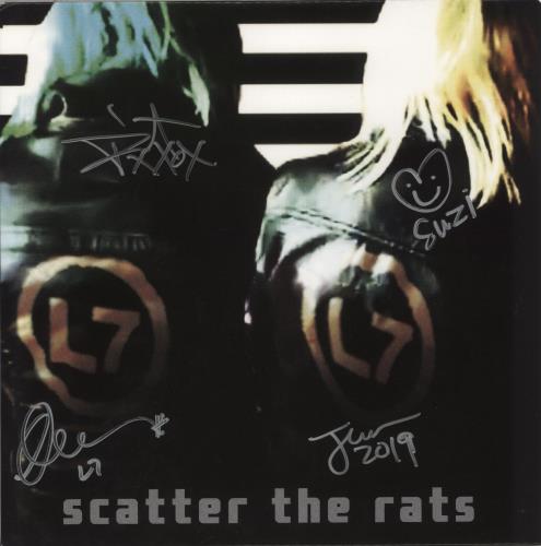 L7 Scatter The Rats - Green Vinyl - Autographed vinyl LP album (LP record) US L-7LPSC875038