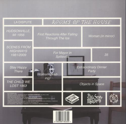 La Dispute Rooms of the House vinyl LP album (LP record) US OJALPRO731797