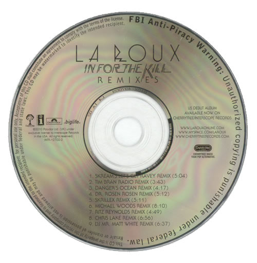 La Roux In For The Kill Remixes CD album (CDLP) US OUXCDIN525900