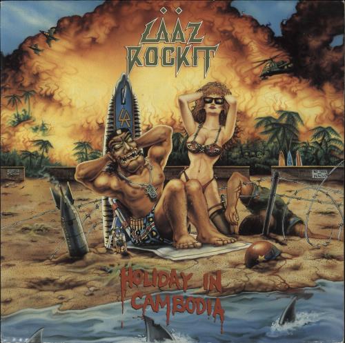 Laaz Rockit Holiday In Cambodia 12" vinyl single (12 inch record / Maxi-single) Dutch Q6612HO709003