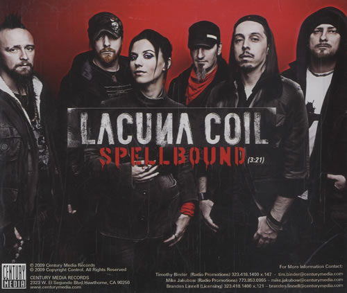 Lacuna Coil Spellbound CD single (CD5 / 5") US UNLC5SP470965