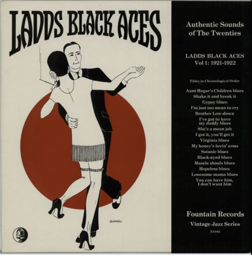 Ladd's Black Aces Vol. 1: 1921-1922 vinyl LP album (LP record) UK L1DLPVO616054