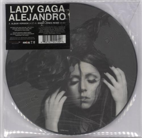 Lady Gaga Alejandro - EX 7" vinyl picture disc (7 inch picture disc single) UK LGQ7PAL891771