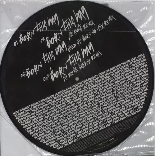 Lady Gaga Born This Way 12" vinyl picture disc (12 inch picture record) French LGQ2PBO536030