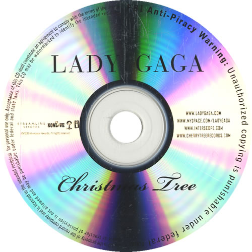 Lady Gaga Christmas Tree CD-R acetate US LGQCRCH464397