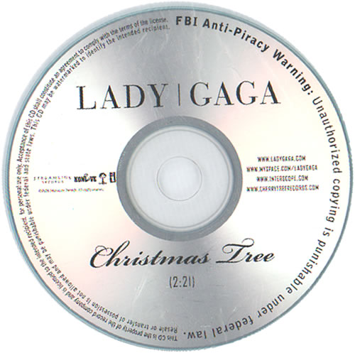 Lady Gaga Christmas Tree CD-R acetate US LGQCRCH633985
