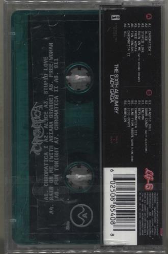 Lady Gaga Chromatica - Transparent Green - Sealed cassette album UK LGQCLCH886629