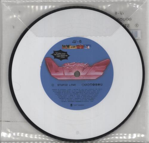 Lady Gaga Stupid Love 7" vinyl picture disc (7 inch picture disc single) US LGQ7PST860240