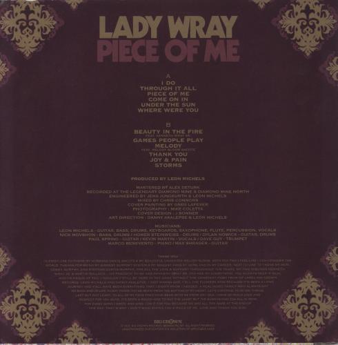 Lady Wray Piece Of Me - Deep Emerald Green Vinyl vinyl LP album (LP record) US 64JLPPI840210