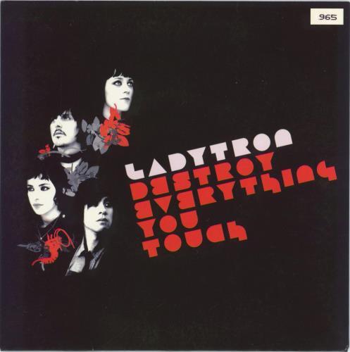 Ladytron Destroy Everything You Touch - White Vinyl + Numbered 7" vinyl single (7 inch record / 45) UK LYR07DE417026