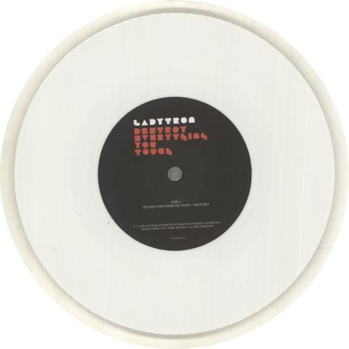 Ladytron Destroy Everything You Touch - White Vinyl + Numbered 7" vinyl single (7 inch record / 45) UK LYR07DE417026