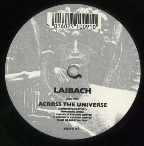 Laibach Across The Universe 7" vinyl single (7 inch record / 45) UK IBA07AC503970