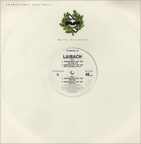 Laibach Wirtschaft Ist Tot 12" vinyl single (12 inch record / Maxi-single) UK IBA12WI393974