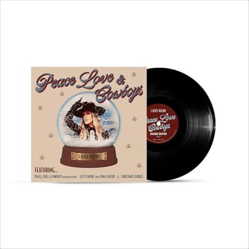 Lainey Wilson Peace Love and Cowboys - Holiday Edition - Black Vinyl - Sealed vinyl LP album (LP record) UK 7EQLPPE879376