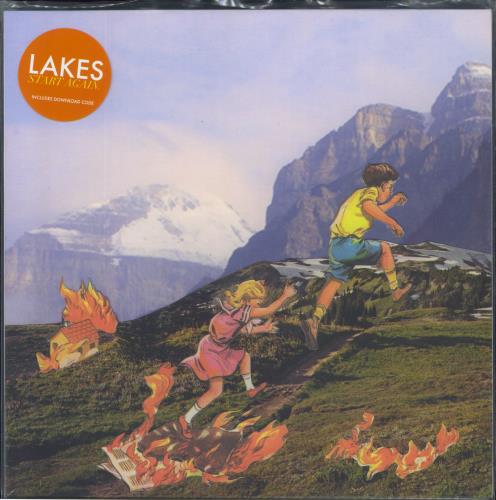 Lakes Start Again - Yellow and Orange Vinyl vinyl LP album (LP record) UK 5A2LPST802915