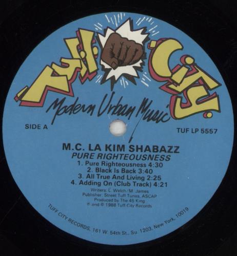 Lakim Shabazz Pure Righteousness vinyl LP album (LP record) US Q-LLPPU856342