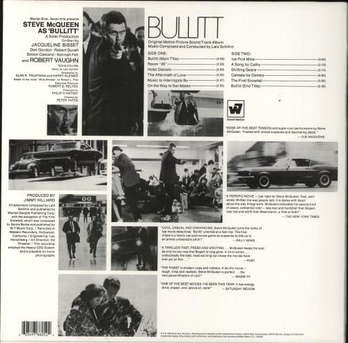 Lalo Schifrin Bullitt - Orange Marbled Vinyl vinyl LP album (LP record) UK LALLPBU855744