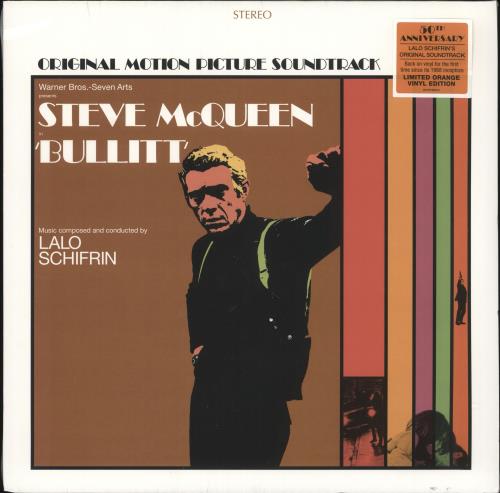 Lalo Schifrin Bullitt - Orange Vinyl - Sealed vinyl LP album (LP record) UK LALLPBU737454