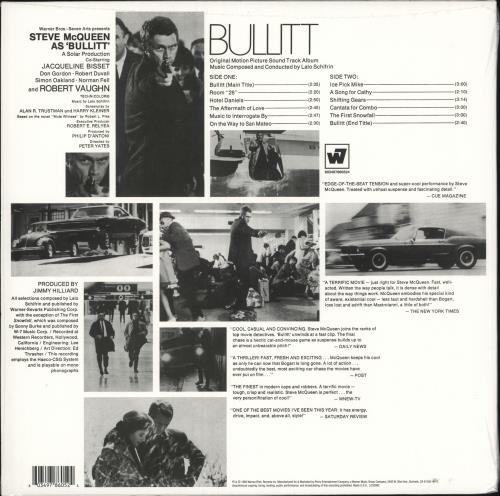 Lalo Schifrin Bullitt - Orange Vinyl - Sealed vinyl LP album (LP record) UK LALLPBU737454