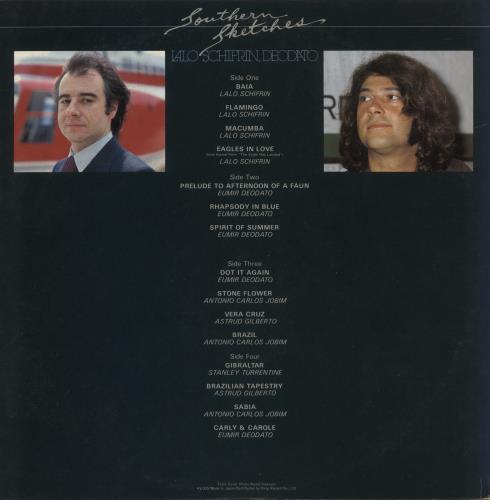 Lalo Schifrin Southern Sketches 2-LP vinyl record set (Double LP Album) Japanese LAL2LSO872510
