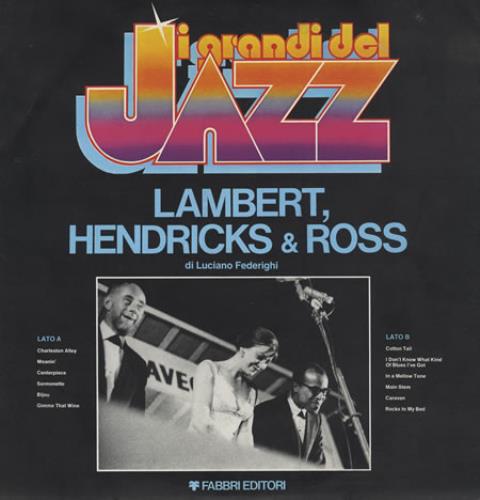 Lambert, Hendricks & Ross I Grandi Del Jazz #92 vinyl LP album (LP record) Italian LHRLPIG404674