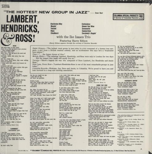 Lambert, Hendricks & Ross The Hottest New Group In Jazz - Sealed vinyl LP album (LP record) US LHRLPTH780882