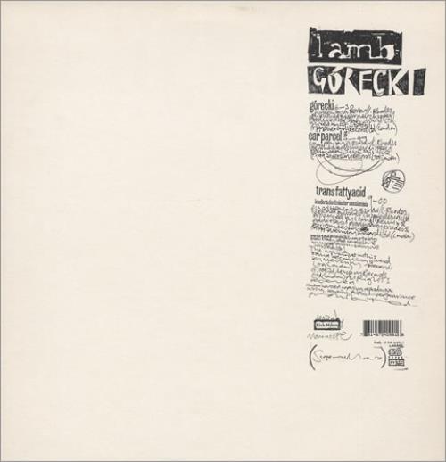 Lamb Gorecki 12" vinyl single (12 inch record / Maxi-single) UK L-A12GO432200