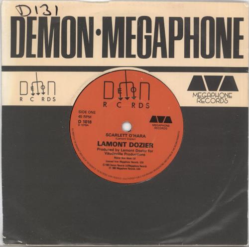 Lamont Dozier Scarlett O'Hara 7" vinyl single (7 inch record / 45) UK LHX07SC720040