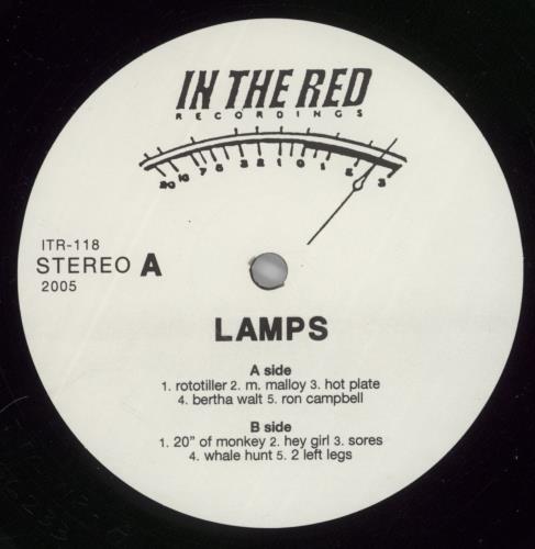 Lamps Lamps vinyl LP album (LP record) US -UOLPLA891255