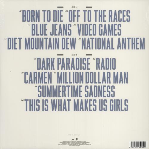 Lana Del Rey Born To Die - Sealed vinyl LP album (LP record) US L3XLPBO777937