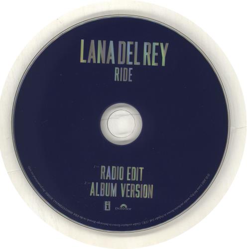 Lana Del Rey Ride CD single (CD5 / 5") UK L3XC5RI626818