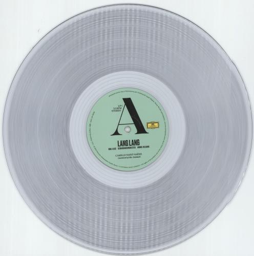 Lang Lang Saint-Saens - 180 Gram Clear Vinyl 2-LP vinyl record set (Double LP Album) UK 1A22LSA874577