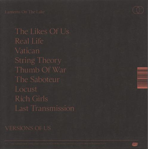 Lanterns On The Lake Versions Of Us - Orange Vinyl vinyl LP album (LP record) UK L98LPVE881853