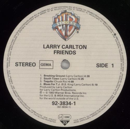 Larry Carlton Friends vinyl LP album (LP record) German LC5LPFR650800