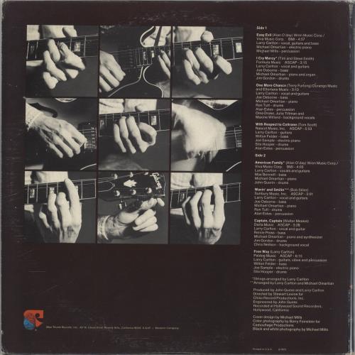 Larry Carlton Singing/Playing vinyl LP album (LP record) US LC5LPSI592074