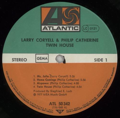 Larry Coryell Twin-House vinyl LP album (LP record) German YCYLPTW586247