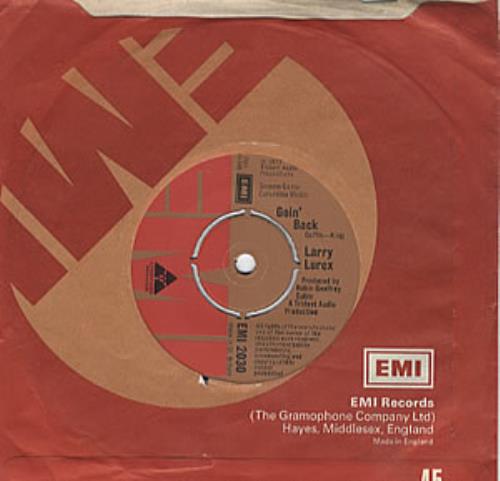 Larry Lurex I Can Hear Music - Factory Sample 7" vinyl single (7 inch record / 45) UK LAR07IC96522