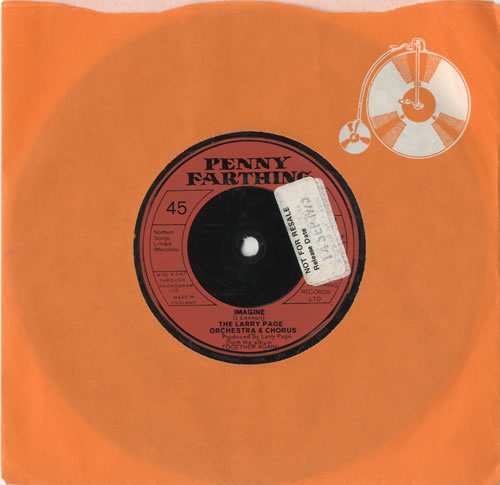 Larry Page Imagine - Sample 7" vinyl single (7 inch record / 45) UK LP007IM520855