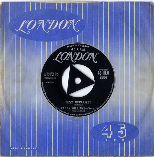 Larry Williams Dizzy Miss Lizzy - VG 7" vinyl single (7 inch record / 45) UK 1LW07DI571067