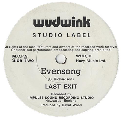 Last Exit (Sting) Whispering Voices 7" vinyl single (7 inch record / 45) UK LXT07WH125300
