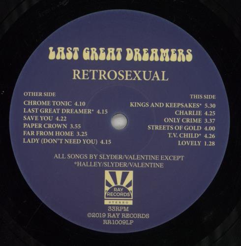 Last Great Dreamers Retrosexual vinyl LP album (LP record) UK 8PZLPRE855255