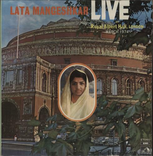 Lata Mangeshkar Live At Royal Albert Hall, London (March 1974) 2-LP vinyl record set (Double LP Album) Indian N6W2LLI849935