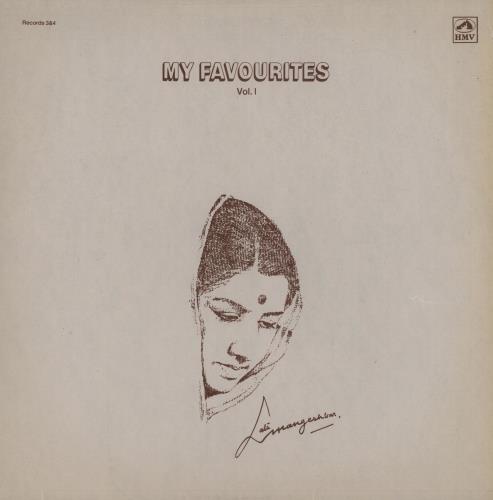 Lata Mangeshkar My Favourites Vol. 1 & 2 4-LP vinyl album record set Indian N6W4LMY752486