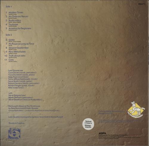 Latin Quarter Modern Times vinyl LP album (LP record) UK LTQLPMO207852