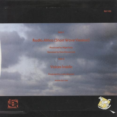 Latin Quarter Radio Africa 7" vinyl single (7 inch record / 45) UK LTQ07RA298181