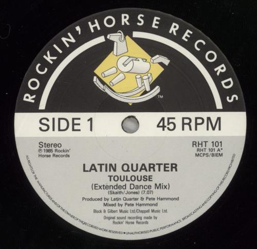 Latin Quarter Toulouse - Extended Dance Mix 12" vinyl single (12 inch record / Maxi-single) UK LTQ12TO109341