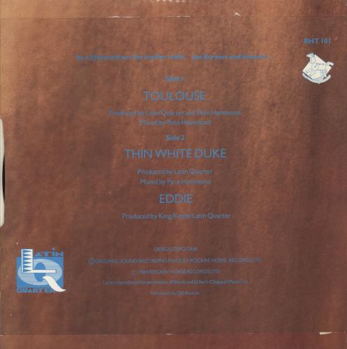 Latin Quarter Toulouse - Extended Dance Mix 12" vinyl single (12 inch record / Maxi-single) UK LTQ12TO109341