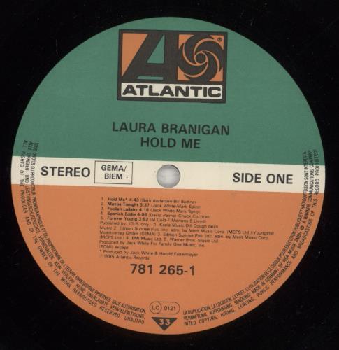 Laura Branigan Hold Me vinyl LP album (LP record) German BRALPHO304362